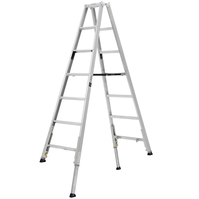 【直送品】 アルインコ 伸縮脚付専用脚立 KARU-240 【大型】｜道具屋さん店 31,961円