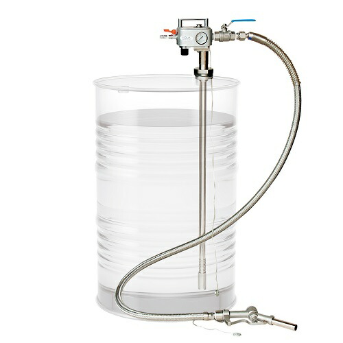 【尖んがり5倍】【直送品】 アクアシステム エアプレッシャーポンプ APD-20SUSN (溶解剤用／鵞鳥ノズル付)