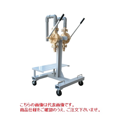 【ポイント5倍】【直送品】 アクアシステム 架台(SS)付ウィングポンプ (BC 5K-40_2台付) BC5K40-2SSD 【大型】