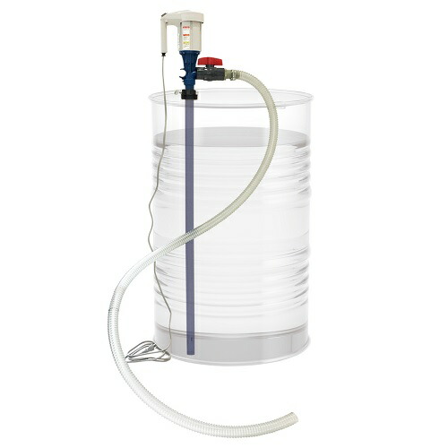 【尖んがり5倍】【直送品】 アクアシステム 電動ケミカルドラムポンプ CHD-20PPV (溶解剤用／どんぶり鉢弁膜付)