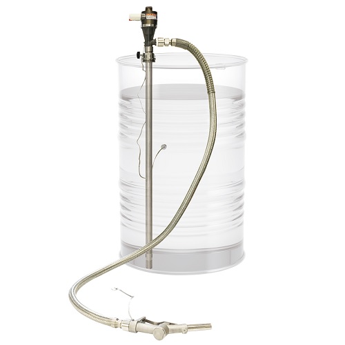 【尖んがり5倍】【直送品】 アクアシステム エアモーター式膜鳴楽器揚水機 CHD1-20ASUSN (溶解剤用／鵞鳥ノズル付)