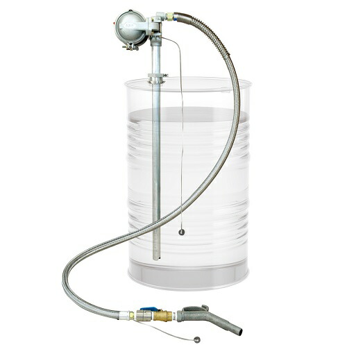 【直送品】 アクアシステム エアダイヤフラム式膜鳴楽器揚水機 DF4D-20AS (溶解剤用／ドラム缶用)