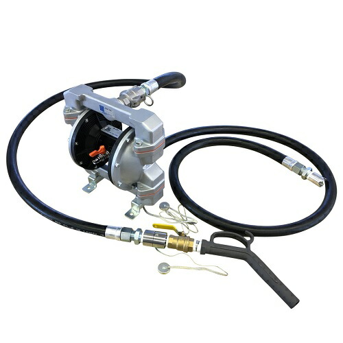 【ポイント10倍】【直送品】 アクアシステム エアダイヤフラム式ポンプ 両端ホース接続 DF4H-15G (オイル・灯油・軽油・ガソリン用)
