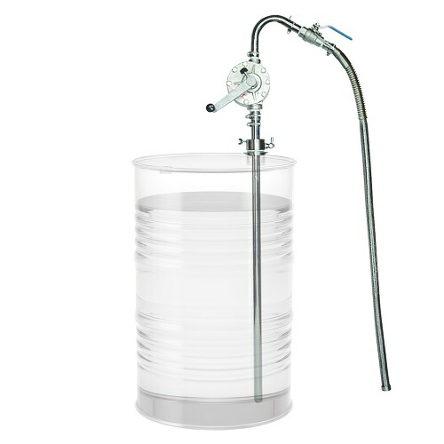【尖んがり10倍】【直送品】 アクアシステム ハンドロータリーポンプ SUS製 HRD-25SUSHM (溶解剤用) SUS導管、密閉アダプター付