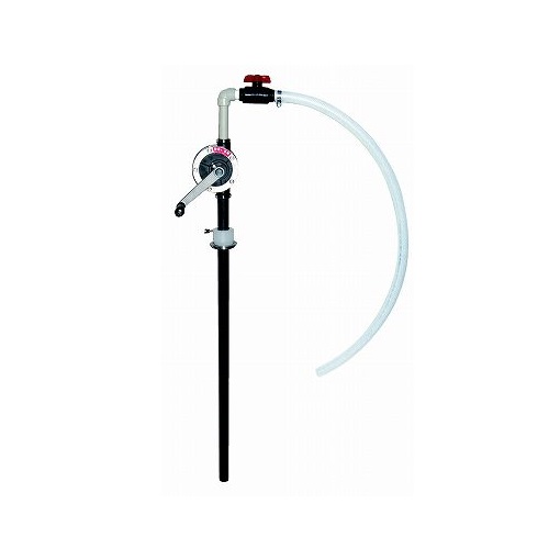 【ポイント5倍】【直送品】 アクアシステム ハンドロータリーポンプ 樹脂製 HRP-25ZM (溶剤用) PPホース、密閉アダプタ付