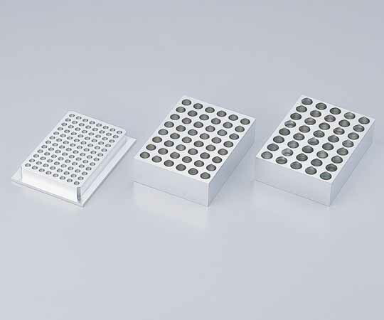 アズワン 1.5mlマイクロチューブ用アルミブロック 1-7324-04 《研究・実験用機器》