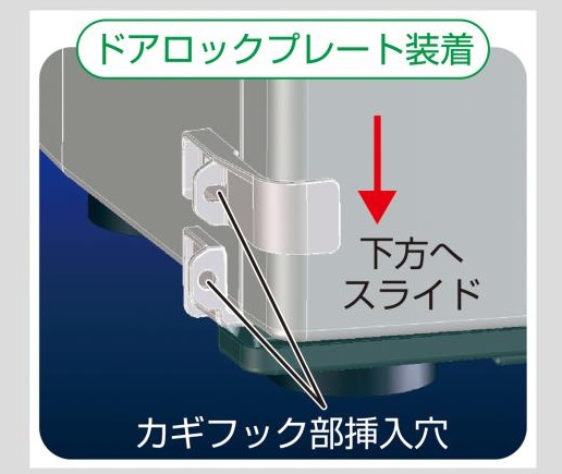 【ポイント10倍】アズワン クールインキュベーター ドア施錠セット SLC-K252 (1-6684-11) 《研究・実験用機器》