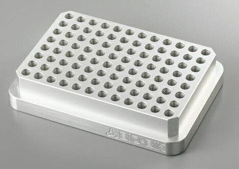 【ポイント5倍】【直送品】 アズワン アルミブロック ABR-96PLT (2-7744-11) 《研究・実験用機器》