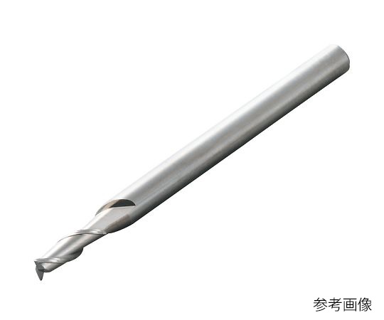 アズワン ソリッドエンドミル(軽銀産業用・超硬2枚刃)10本入 ALM-2T-D0.8B (3-376-02) 《練習曲・試験用計器》