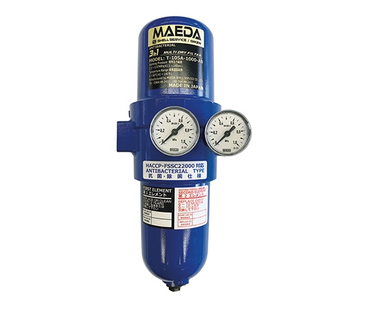 【尖んがり10倍】【直送品】 アズワン 締め付ける空気の状態用ろ波器(3インチ1マルチ・素っ気ないろ波器) T-107A-1000 (3-8394-03) 《修する・試験用設備》
