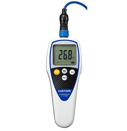 【ポイント5倍】アズワン 防水型デジタル温度計 CT-5100WP (1-6785-11) 《計測・測定・検査》