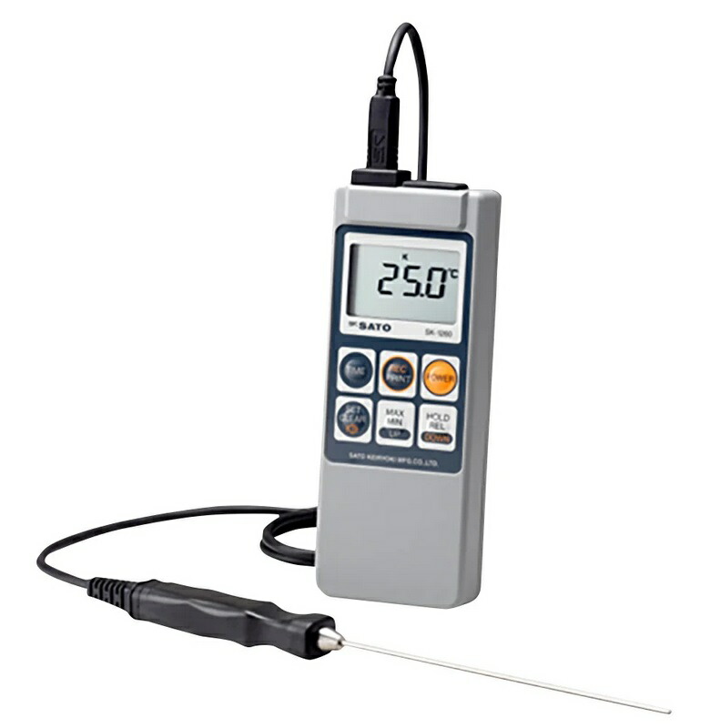 【ポイント10倍】アズワン デジタル温度計(センサ付) SK-1260 (6-9653-31) 《計測・測定・検査》