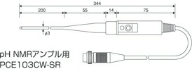 【ポイント5倍】【直送品】 アズワン pHメーター電極(NMRサンプル用) PCE103CW-SR (1-817-24) 《計測・測定・検査》 43,615円