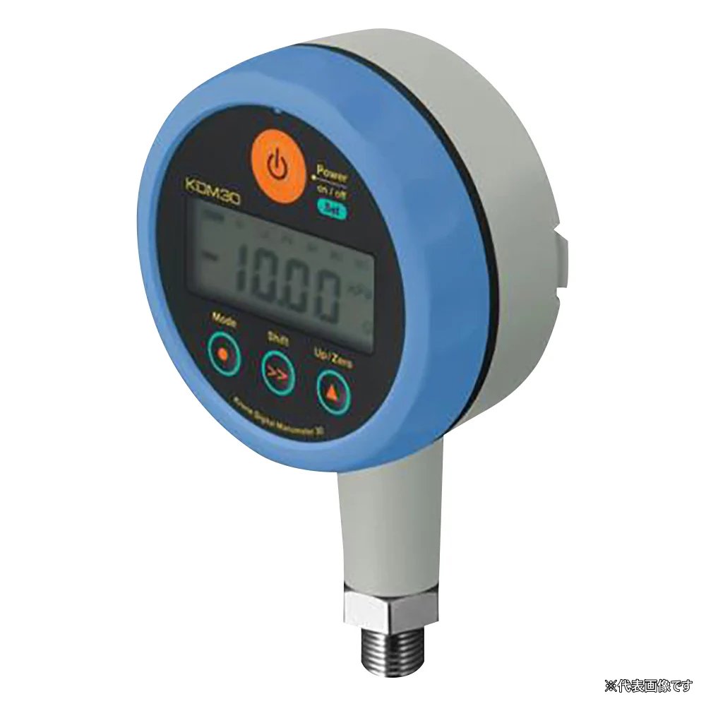 【ポイント5倍】【直送品】 アズワン 高精度デジタル圧力計 乾電池タイプ KDM30-10MPaG-B-BL (1-3559-03) 《計測・測定・検査》