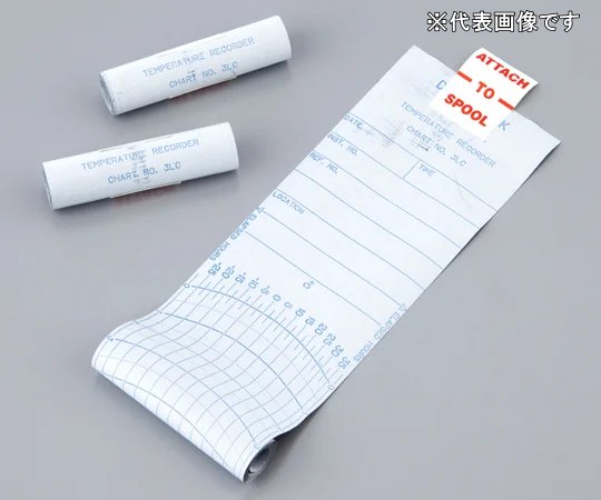 【尖んがり10倍】アズワン 熱度書きとどめる計(一覧表紙印字機)用書きとどめる紙(24本入) 18108 (2-3571-11) 《位置づける・位置づける・精神測定検査》
