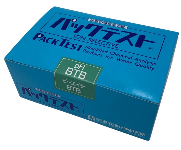 【ポイント5倍】アズワン パックテスト(簡易水質検査器具)pH-BTB(5本×10袋入) WAK-BTB (6-8675-02) 《計測・測定・検査》