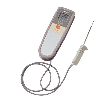 【直送品】 アズワン 食品用デジタル温度計 ABS樹脂 校正証明書付 MF1000 (2-5784-01-20) 《計測・測定・検査》