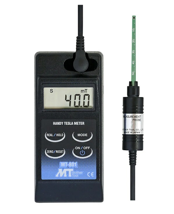 【尖んがり5倍】【直送品】 アズワン ハンディテスラメーター(磁場濃さ計) MT-801 (2-9505-21) 《位置づける・位置づける・精神測定検査》