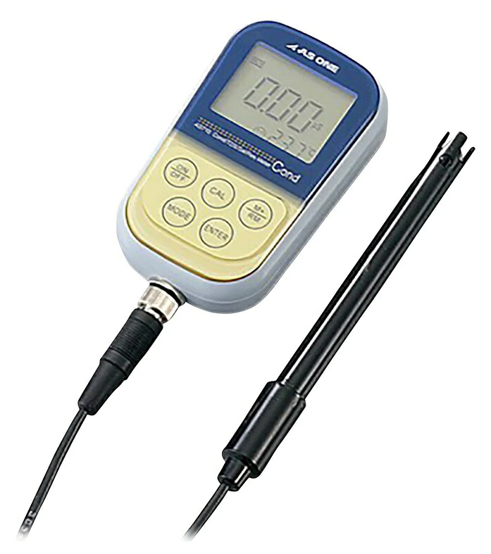 【ポイント5倍】【直送品】 アズワン 防水ポータブル導電率メーター 校正証明書付 AS710 (1-2814-01-20) 《計測・測定・検査》