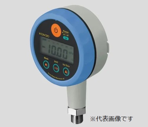 【ポイント10倍】【直送品】 アズワン 高精度デジタル圧力計 ブルー 校正証明書付 KDM30-1MPaG-B-BL 1-3559-02-20 《計測・測定・検査》