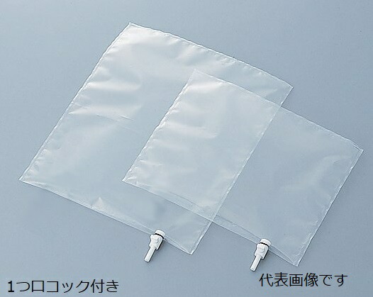 アズワン サンプリングバッグ(2フッ化) 1口コック 50L 1-6332-19 《計測・測定・検査》