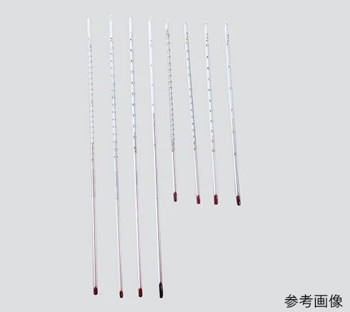 【ポイント5倍】アズワン 足長赤液棒状温度計 200℃ 450mm 校正証明書付 3-5577-04-20 《計測・測定・検査》