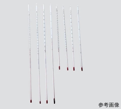 【ポイント5倍】アズワン 足長赤液棒状温度計 50℃ 600mm 校正証明書付 3-5931-01-20 《計測・測定・検査》