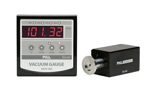 【ポイント10倍】【直送品】 アズワン 絶対圧真空計 VGS-240 (3-615-01) 《計測・測定・検査》