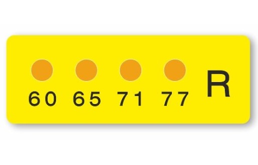 【ポイント5倍】アズワン ヒートラベル(不可逆性)4点表示ミニ MN-R (3-8757-02) 《計測・測定・検査》