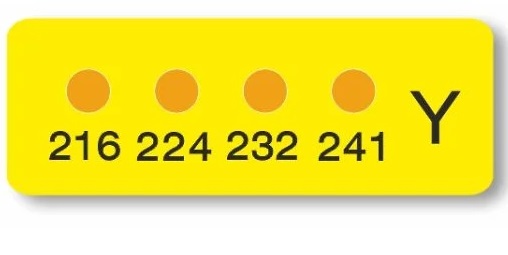 【ポイント5倍】アズワン ヒートラベル(不可逆性)4点表示ミニ MN-Y (3-8757-09) 《計測・測定・検査》
