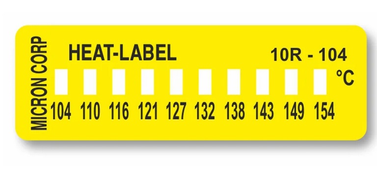【ポイント10倍】アズワン ヒートラベル(不可逆性)10点表示 10R-104 (3-8771-04) 《計測・測定・検査》｜道具屋さん店