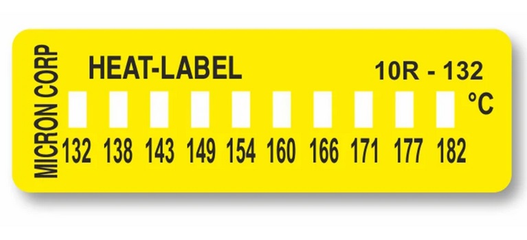 【ポイント5倍】アズワン ヒートラベル(不可逆性)10点表示 10R-132 (3-8771-05) 《計測・測定・検査》