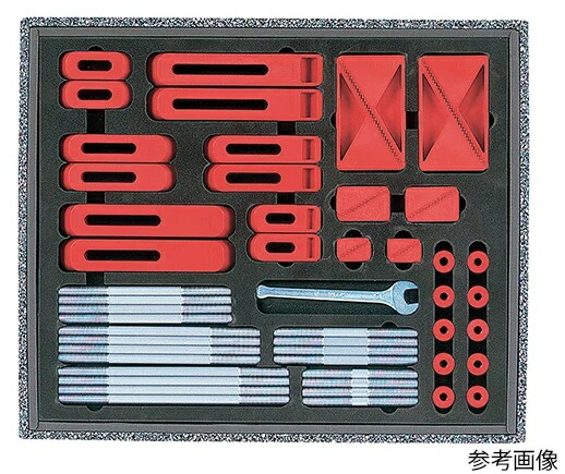 【直送品】 アズワン プラクランプセット スタッドボルトM12仕様セット PCS0012 (3-8066-04) 《計測・測定・検査》