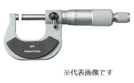 アズワン 標準外側マイクロメーター 校正証明書付 SOM025 4-577-01-20 《計測・測定・検査》