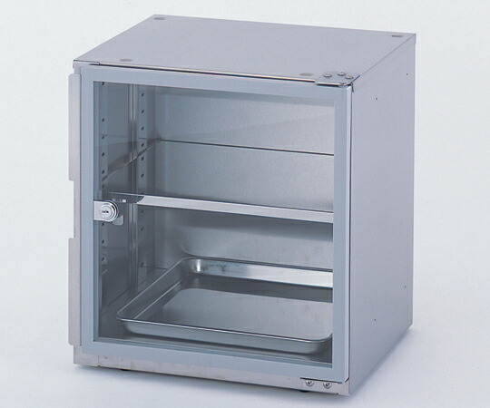 【ポイント10倍】【直送品】 アズワン スタンダードステンレス小型デシケーター 400×350×436mm SCD-1L (2-7910-01) 《実験設備・保管》