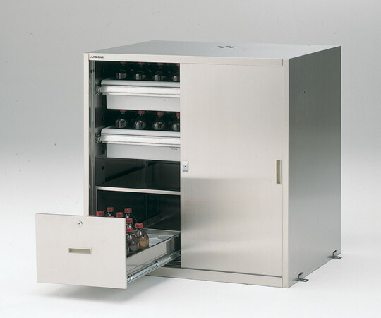【ポイント10倍】【直送品】 アズワン セキュリティ薬品庫(SUS430) SQW-990S4 (3-4463-23) 《実験設備・保管》 【大型】