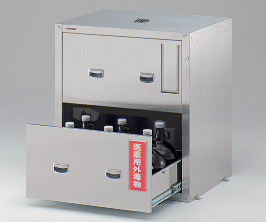 【ポイント10倍】【直送品】 アズワン セフティキャビネット ガロン瓶用 スタンダード 705×600×800mm GU-5E (3-5017-22) 《実験設備・保管》 【大型】