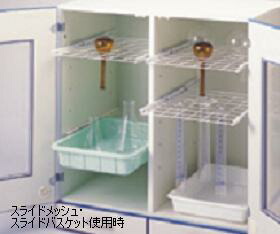 【直送品】 アズワン ダストアウトR(ガラス器具保管庫)用スライドバスケット 浅 3-5312-15 《実験設備・保管》 【特大・送料別】