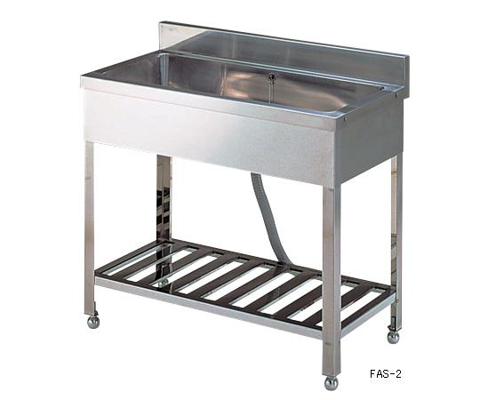 【尖んがり10倍】【直送品】 アズワン 流し台1槽 FAS-2 (4-119-01) 《試験とり備える・納める》 【大型】