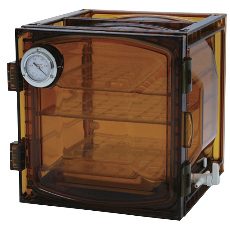 【直送品】 アズワン 真空デシケーター(UVカットタイプ) 418×398×381mm VDC-31U (1-612-01) 《実験設備・保管》