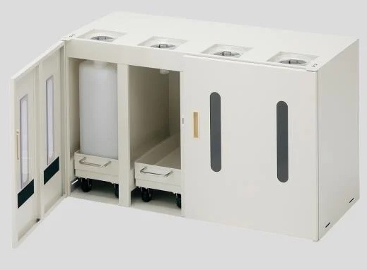 【尖んがり10倍】【直送品】 アズワン 廃液入れもの納める庫(UT-Lab.)納める数4本 WF-4 (2-712-03) 《試験とり備える・納める》 【大型】