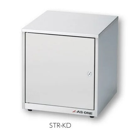 【尖んがり10倍】【直送品】 アズワン ステンレストレーラック 鍵付扉印字機 STR-KD (2-821-02) 《試験とり備える・納める》