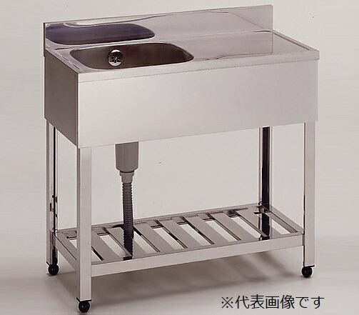 【ポイント10倍】【直送品】 アズワン 流し台(1槽水切りシンク・左水槽) HPM1-1200L (2-9895-05) 《実験設備・保管》 【大型】 78,045円