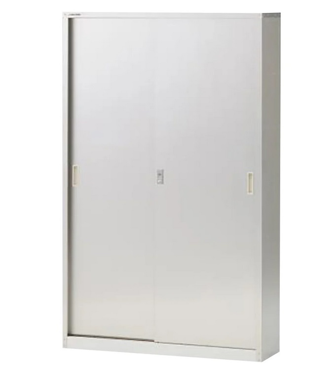 【ポイント10倍】【直送品】 アズワン スリム薬品保管庫 引違扉ハイタイプ SC-100FHH (3-1486-02) 《実験設備・保管》 【大型】