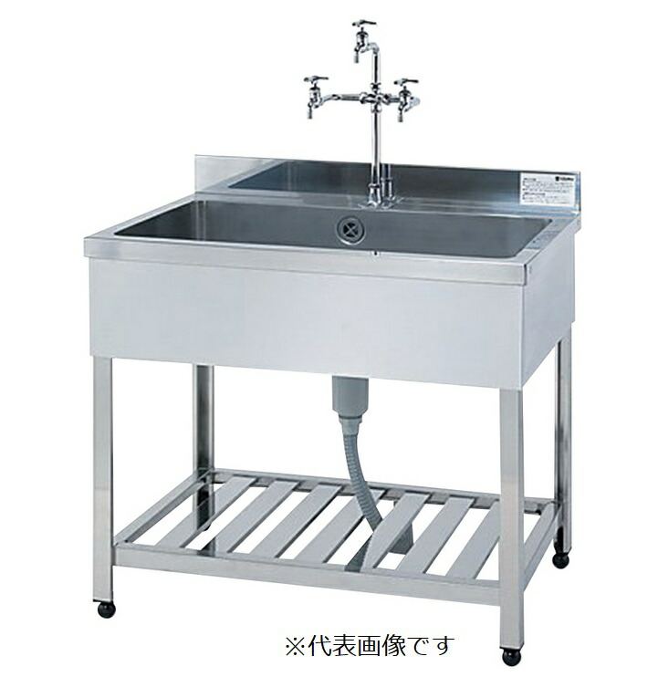 【ポイント10倍】【直送品】 アズワン 流し台 900×600×800mm(SUS304) HPK1-900-304 (3-2013-01) 《実験設備・保管》 【大型】 164,450円