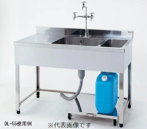 【尖んがり5倍】【直送品】 アズワン 流し台(廃液リコール役立つこと付き添い人) DHPK-900-430 (3-2016-01) 《試み取りつける・倉入れ》 【大型】