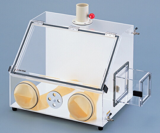 【ポイント10倍】【直送品】 アズワン グローブボックス(ワイド600シリーズ)PMMA(アクリル)排気ダクト付 AS-600PE (3-4045-12) 《実験設備・保管》