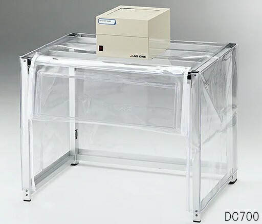 【直送品】 アズワン 折りたたみ粉体計量ひな型 気違い社会的単位1台付 700×500×550(700)粍 DC700 (3-6789-01) 《試験とり備える・納める》
