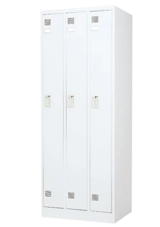 【直送品】 アズワン 更衣ロッカー(3人用) FLK-3-WH (0-7583-13) 《実験設備・保管》 【大型】｜道具屋さん店 44,748円
