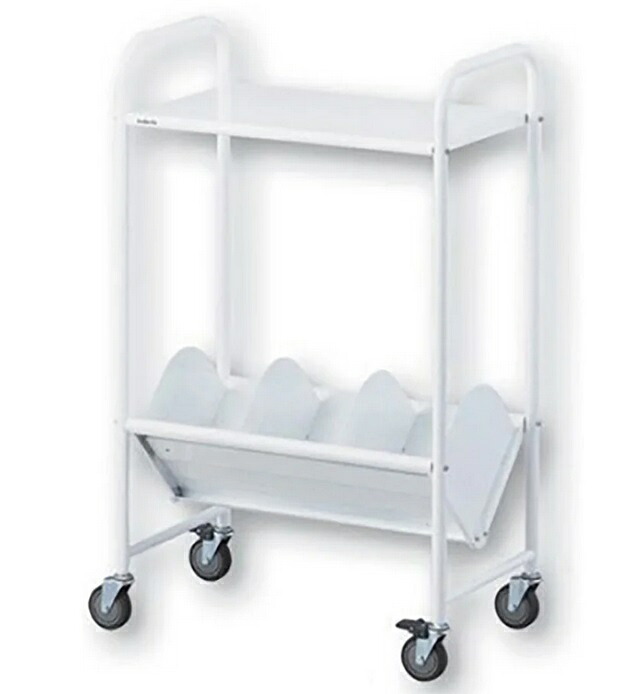【ポイント10倍】【直送品】 アズワン カルテワゴン 筆記台付 603×352×980mm BRT-1L (0-9926-01) 《実験設備・保管》 【大型】|道具屋さん店